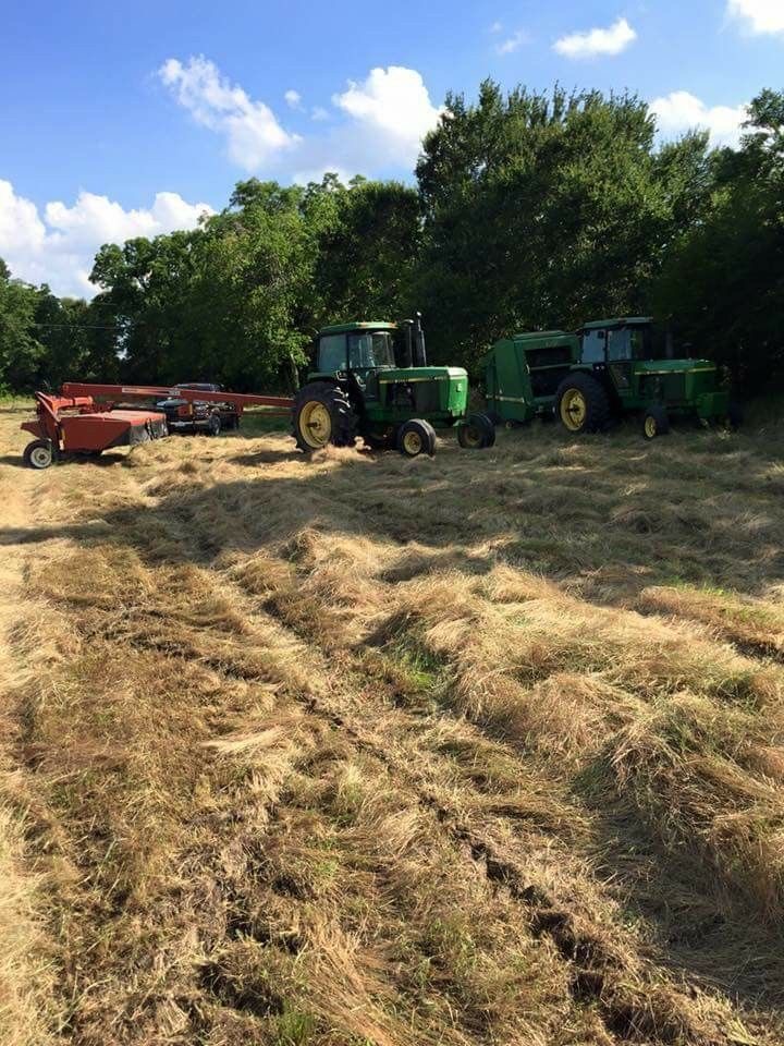 Farm equipment in a Nebraska field